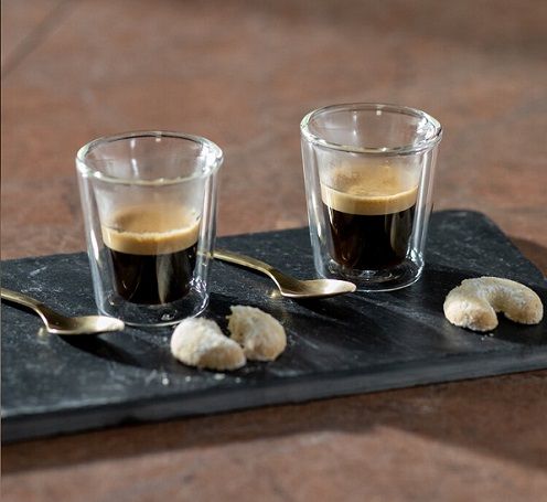 Set 4 Bicchierini Espresso in vetro borosilicato Happy - Arredo per la casa