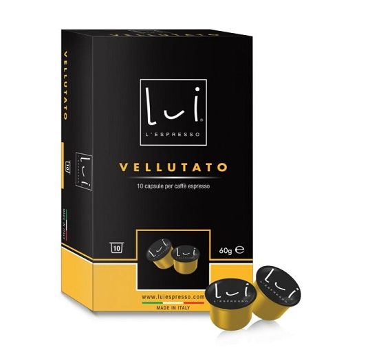 Lui l'Espresso pack of 10 velvety coffee capsules