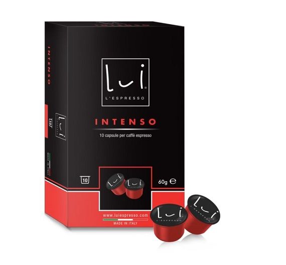 Lui l''Espresso pack of 10 intense coffee capsules