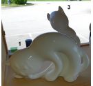 Gatto giapponese bianco ceramiche Bassano 