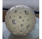 Sphere lamp with different holes in Bassano ceramics