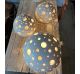 Sphere lamp with different holes in Bassano ceramics