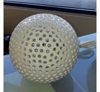 Bassano ceramic pierced sphere lamp