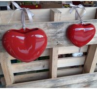 Red heart humidifier Bassano ceramics