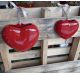 Red heart humidifier Bassano ceramics