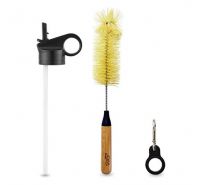 Wd cleaning kit and bottle cap with straw