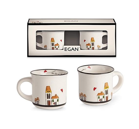 Egan Le Casette set 2 mini mugs