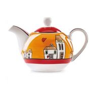 Egan Le Casette red teapot