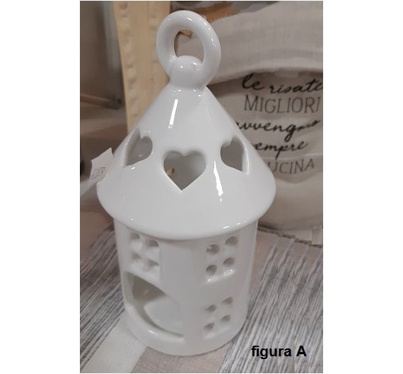 House lantern for t-light Bassano ceramics