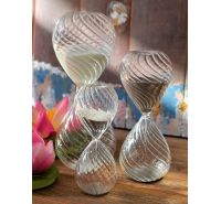 Onlylux Torsè hourglass in glass with colored sand
