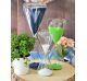 Onlylux conical hourglass in glass with colored sand