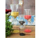Onlylux cylindrical hourglass in glass with colored sand