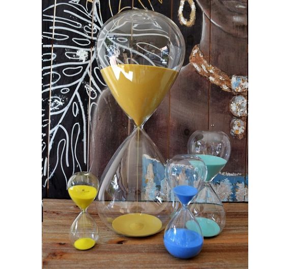 Onlylux hourglass Drop in glass with colored sand
