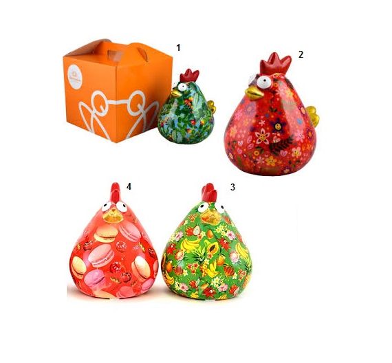 Pomme Pidou piggy bank hen Matilda XL