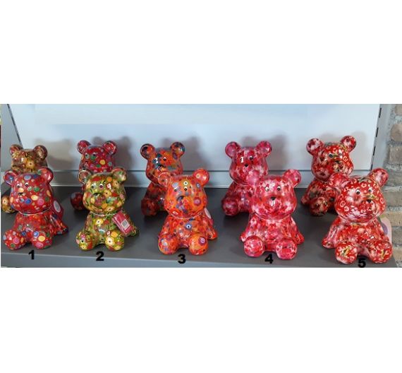 MC Trend Salvadanaio Orso Panda In Ceramica Smaltata | 10x15x10 Cm | Regalo Denaro Per Bambini E Adulti