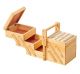 Kesper sewing basket in bamboo wood