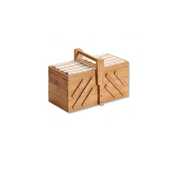 Kesper cestino per cucito in legno bamboo - Cose da Casa by Ediltutto srl