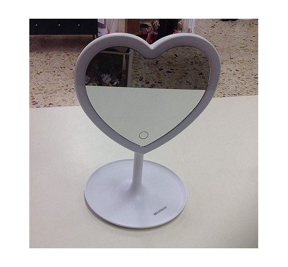 Brandani heart mirror with led