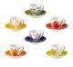 Brandani set 6 tazzine caffè Allegra Combriccola
