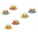 Brandani 6 tazze caffè Mediterranea