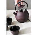 Wd lifestyle set teapot and 4 cast iron bowls