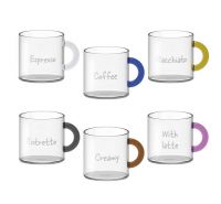 Wd tazze caffè in vetro borosilicato