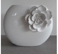 Vaso con fiore ceramiche Bassano 