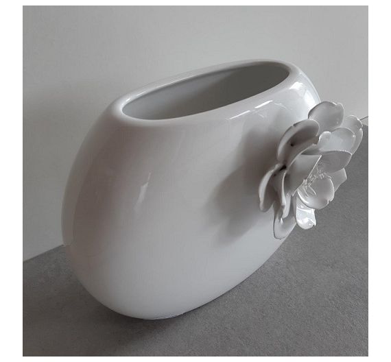 Vase with flower Bassano ceramics