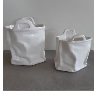 Vaso borsa ceramiche Bassano 