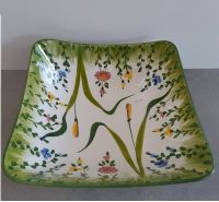 Bassano ceramics square tray with flowers decoration