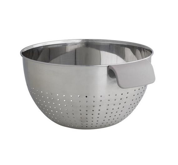 Brandani stainless steel colander with silicone handle