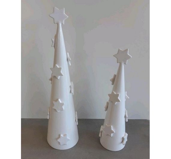 Albero Natale con stelle ceramiche Bassano 