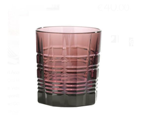Onlylux Octagonal bicchiere acqua whisky