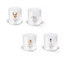Wd set bicchieri borosilicato decoro Natale 