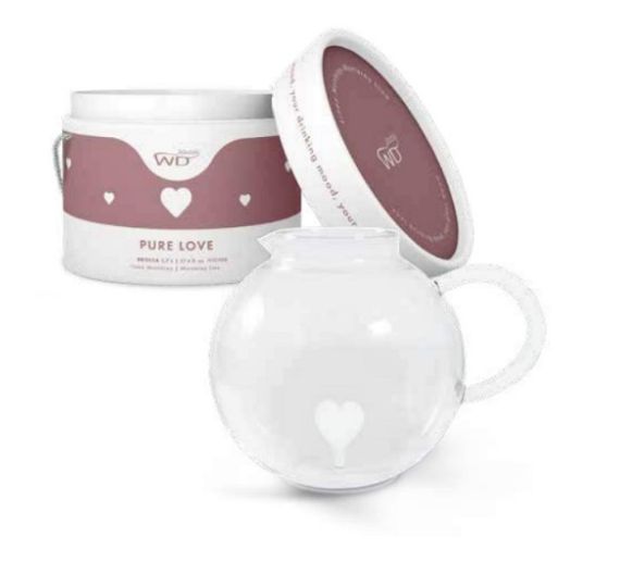 Wd lifestyle white heart pitcher