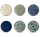 Wd lifestyle set of 6 dessert plates art 455