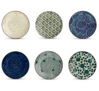 Wd lifestyle set of 6 dessert plates art 455