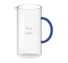Wd lifestyle glass jug with blue handle