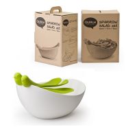 SPARROW QUALY salad bowl with cutlery.