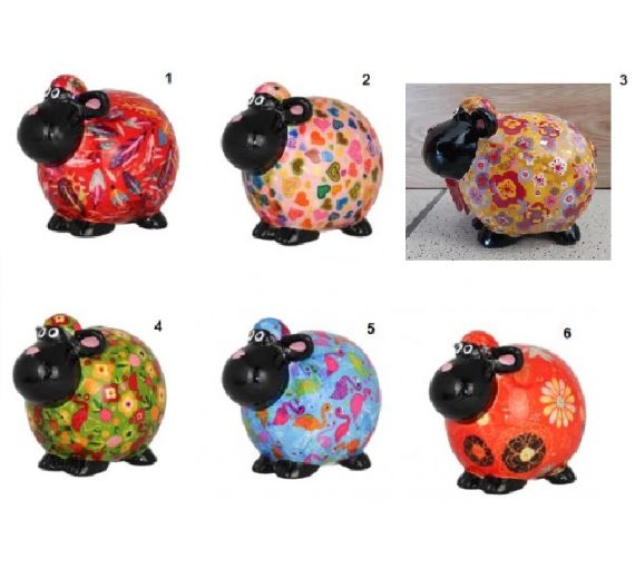 Pomme Pidou Giselle sheep piggy bank