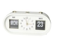 Brandani alarm clock Buttons white and gold