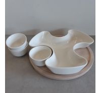Brandani Puzzle appetizer with 3 bowls