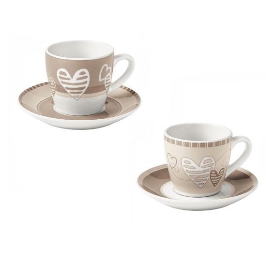 Brandani Battibatticuore set 2 coffee cups