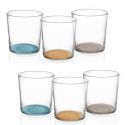Brandani Essential set 6 colored glasses