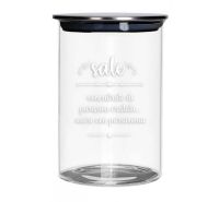 Brandani tall glass salt jar