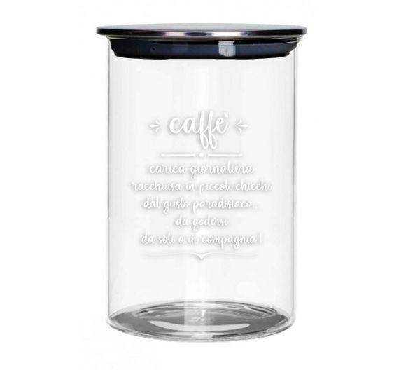 Brandani glass coffee jar 
