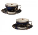Brandani Danubio Blu set of 2 tea cups