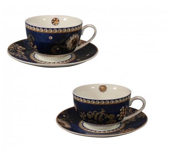 Brandani Danubio Blu set of 2 tea cups