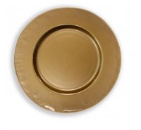 Brandani sottopiatto oro in vetro