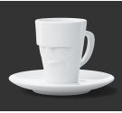 Coffee cup with saucer 80 ml Tassen Grumpy